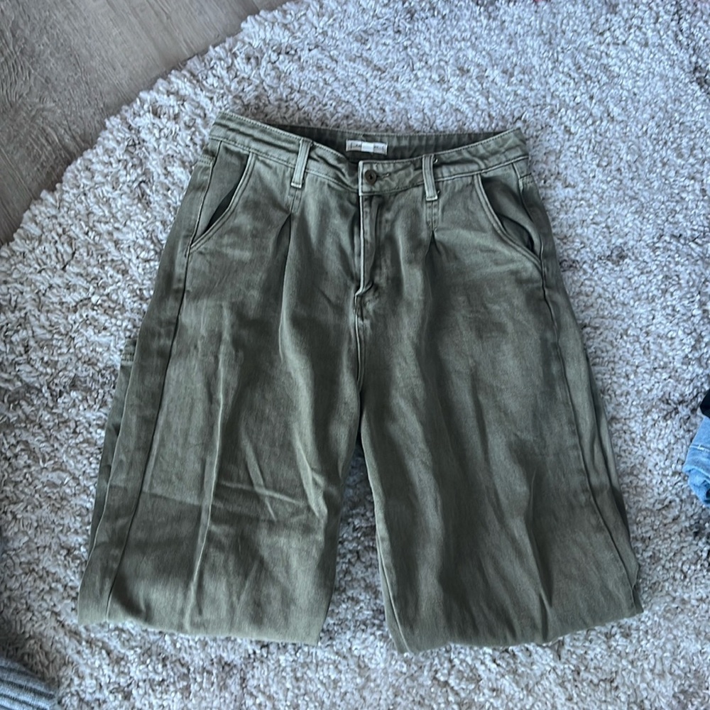 Olive Green Jeans